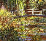 Water Canvas Paintings - The Water Lily Pond